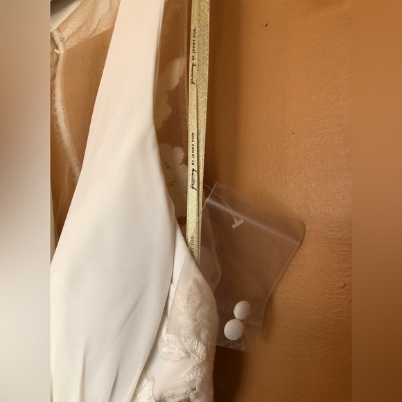 Jenny by Jenny Yoo Elinor Deep V-Neck Lace & Illusion Wedding Gown - Picture 8 of 10